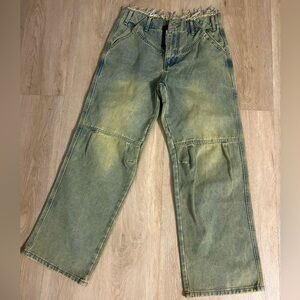 Vintage Washed Denim Jeans